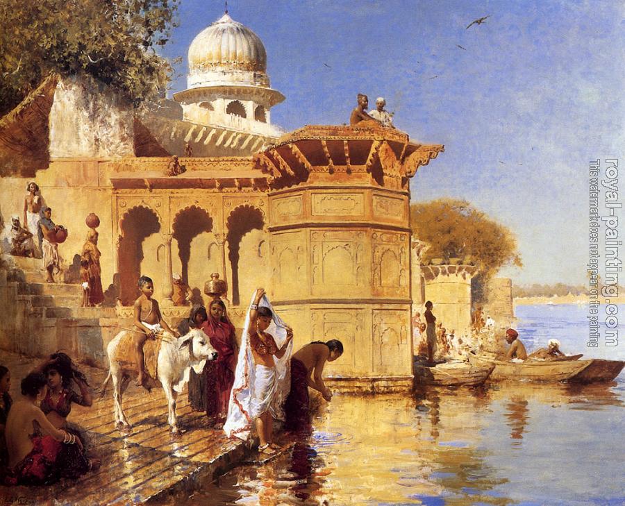 Edwin Lord Weeks : Along the Ghats Mathura Edwin Lord Weeks : Along the Ghats Mathura